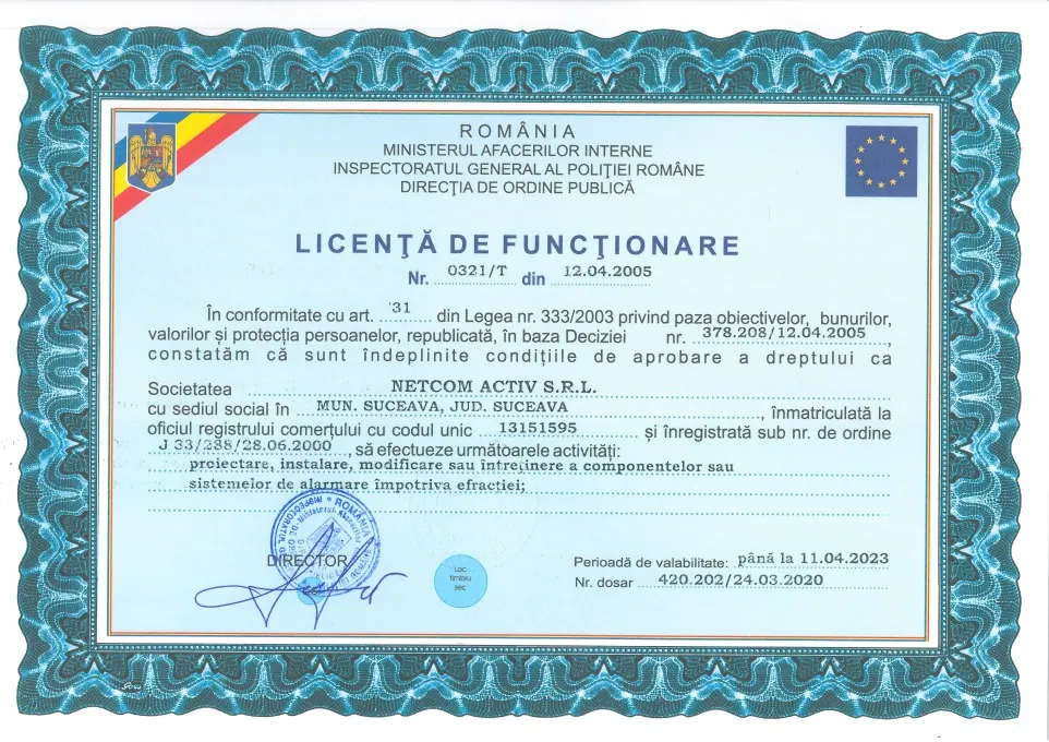Netcom Activ certificate 7